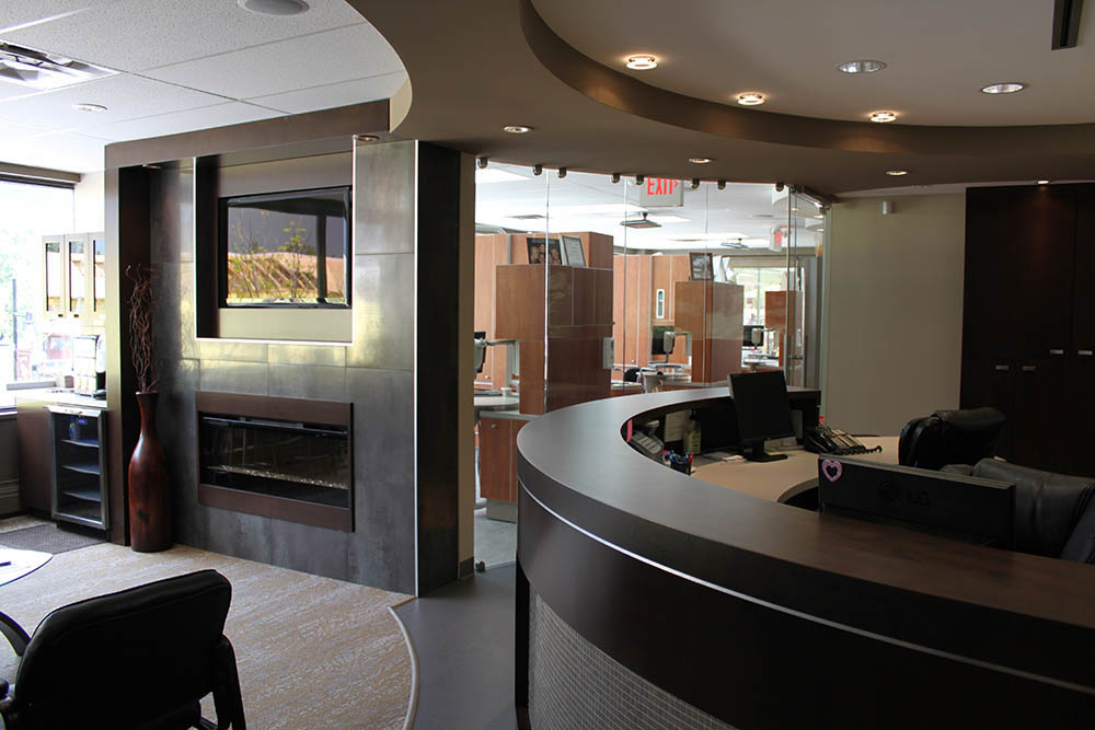 canmore downtown dental interior design 